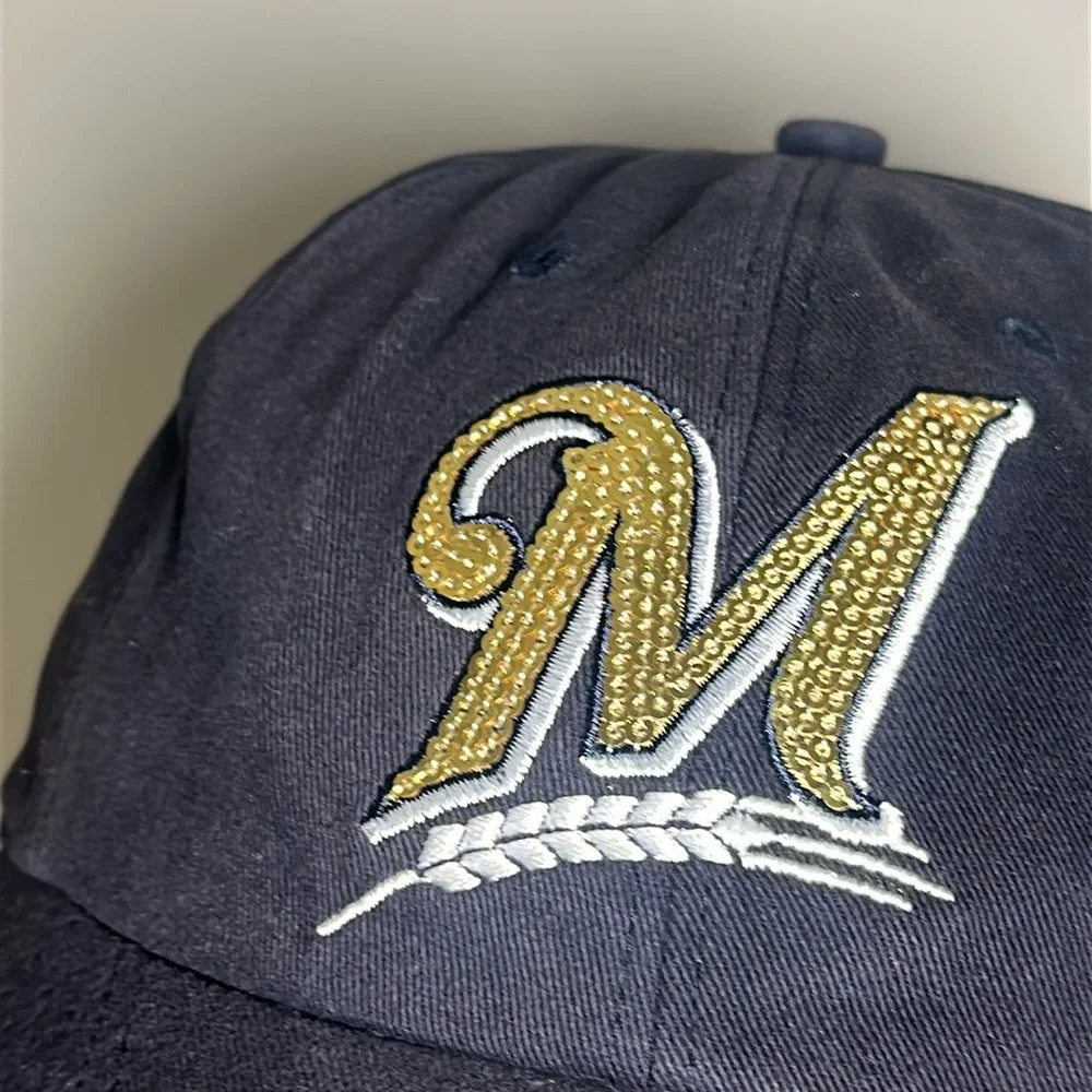 47 Brand Milwaukee Brewers sparkle Navy Cap with Gold Details